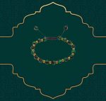 دستبند چشم ببر رنگی